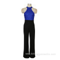 Women Office Loose Tube Wide Leg Pants Jumpsuits